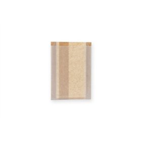 Zakken met Evolution venster boven Papier 16 x 4 x 24cm Bruin