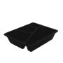 Menubakken topseal 3+1-vaks 1645ml PP 23 x 19 x 5cm Zwart