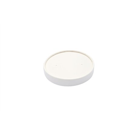 Deksels voor soepbekers Karton Ø 9cm Wit - Horecavoordeel.com
