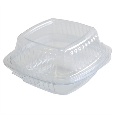 Hamburgerbakken extra small APET 14 x 14 x 7,5cm Transparant