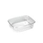 Saladebakken rechthoek 125ml PS 10,8 x 8,2 x 3cm Transparant