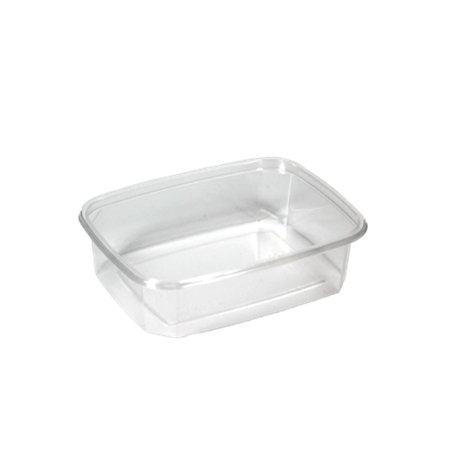Saladebakken rechthoek 125ml PS 10,8 x 8,2 x 3cm Transparant