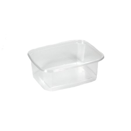 Saladebakken rechthoek 200ml PS 10,8 x 8,2 x 3,9cm Transparant