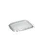 Deksels voor saladebakken rechthoek APET 10,8 x 8,2cm Transparant