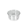 Saladebakken rond 250ml PS Ø 10,1 x 4,8cm Transparant