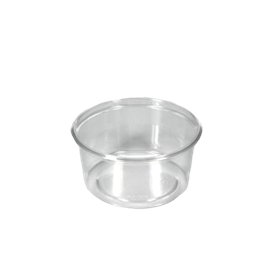 Saladebakken rond 250ml PS Ø 10,1 x 4,8cm Transparant