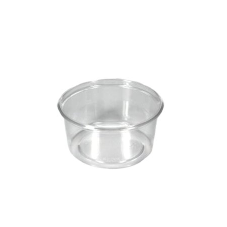 Saladebakken rond 250ml PS Ø 10,1 x 4,8cm Transparant