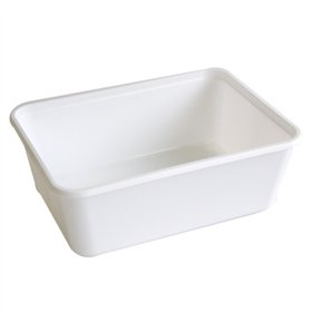 Kilobakken 1000ml PP 18,2 x 13,2 x 6,9cm Wit - Horecavoordeel.com
