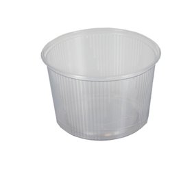Saladebakken rond 300ml PP Ø 10,1 x 6,4cm Transparant