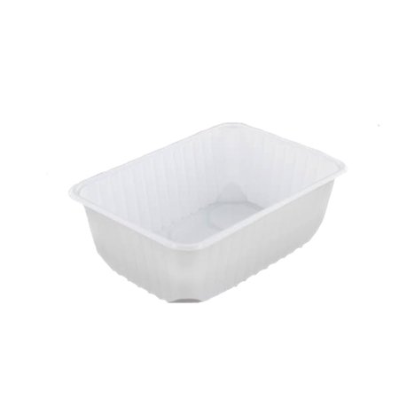 Kilobakken 1000ml PP 18,6 x 13,3 x 6,3cm Wit - Horecavoordeel.com