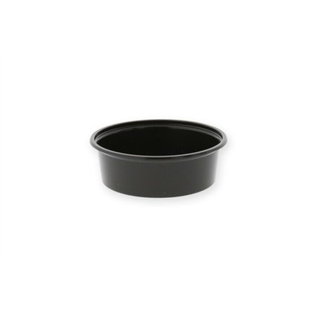 Sausbakjes rond 50ml PP Ø 7,03 x 2,4cm Zwart - Horecavoordeel.com
