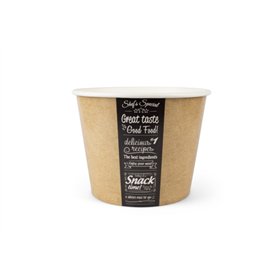 Foodbuckets met deksel 3900ml (130oz) Karton Ø 21,5cm Good Food - Horecavoordeel.com