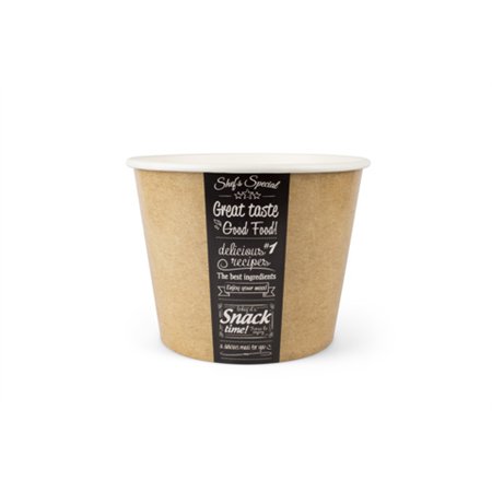 Foodbuckets met deksel 3900ml (130oz) Karton Ø 21,5cm Good Food