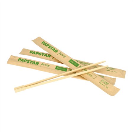 Eetstokjes 23cm per stuk verpakt - Horecavoordeel.com