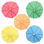 Decoprikkers 10cm kleuren assortiment Parapluutjes uni - Horecavoordeel.com