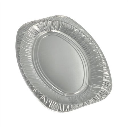Catering serveerschalen Aluminium ovaal 43cm x 29cm