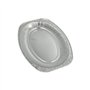 Catering serveerschalen Aluminium ovaal 35cm x 24,5cm
