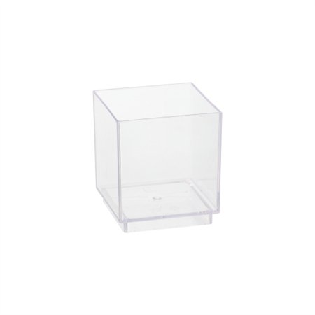 Fingerfood Amuse - Schaaltjes PS rechthoekig 55ml 4,7cm x 4,2cm x 4,2cm Glashelder - Horecavoordeel.com