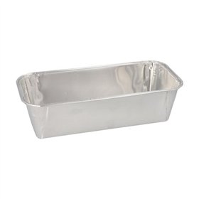 Aluminium cakevormen rechthoekig 1,09 l 6cm x 10,2cm x 23cm