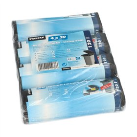 Vuilniszakken 120 l 110cm x 90cm Zwart