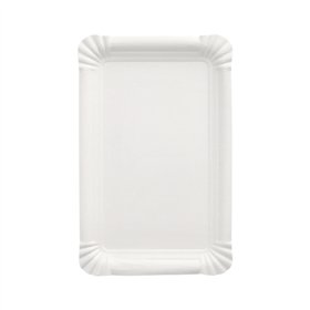 Schaaltjes Karton Pure rechthoekig 13cm x 20cm Wit