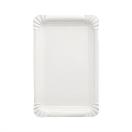Schaaltjes Karton Pure rechthoekig 13cm x 20cm Wit