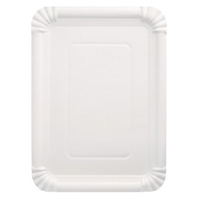 Schaaltjes Karton Pure rechthoekig 21,5cm x 29cm Wit