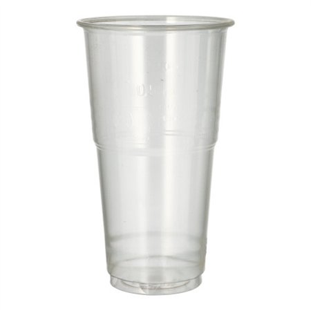 Drinkbekers voor koude dranken PLA Pure 0,5 l Ø 9,5cm x 16,2cm Glashelder met schuimkraag