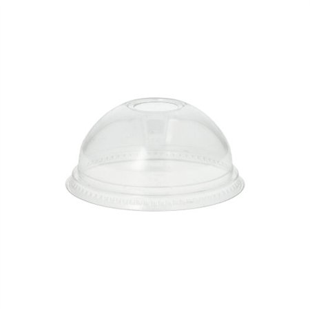 Deksel Hurricane PET rond Ø 9,5cm x 4,5cm Glashelder met gat