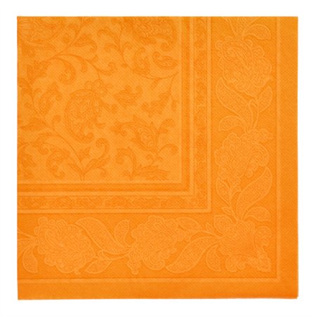 Servetten ROYAL Collection 1/4 vouw 40cm x 40cm Oranje Ornaments