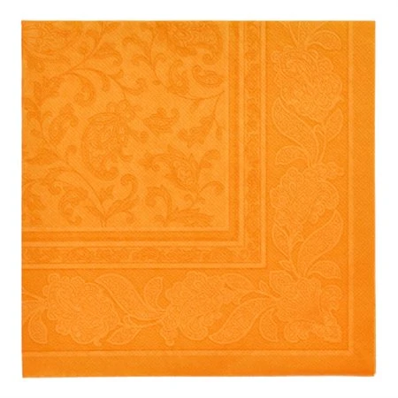Servetten ROYAL Collection 1/4 vouw 40cm x 40cm Oranje Ornaments - Horecavoordeel.com