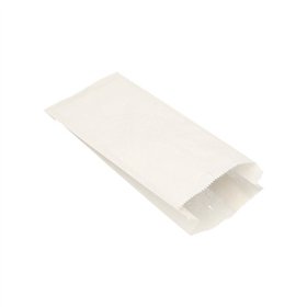 Broodzakken cellulose 24cm x 10cm x 5cm Wit inhoud 0,75 kg - Horecavoordeel.com
