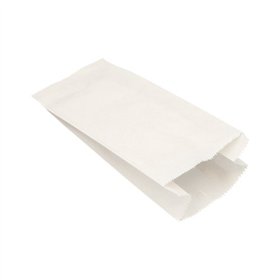 Broodzakken cellulose 28cm x 13cm x 7cm Wit inhoud 1,5 kg - Horecavoordeel.com