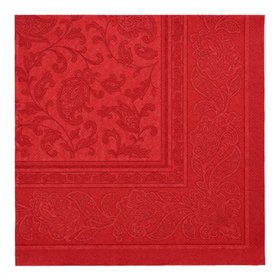 Servetten ROYAL Collection 1/4 vouw 40cm x 40cm Bordeaux Ornaments