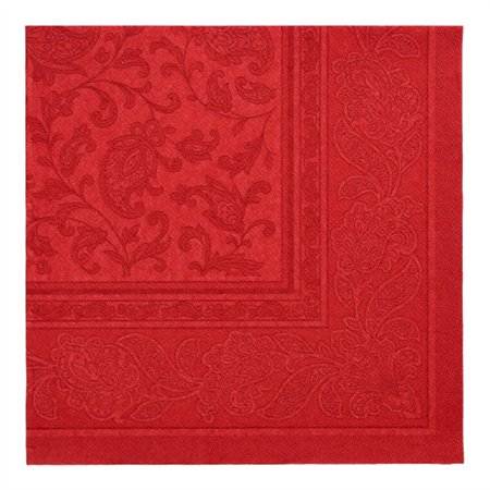 Servetten ROYAL Collection 1/4 vouw 40cm x 40cm Bordeaux Ornaments