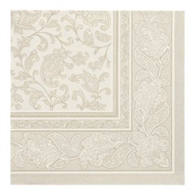Servetten ROYAL Collection 1/4 vouw 40cm x 40cm Champagne Ornaments