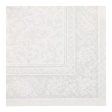 Servetten ROYAL Collection 1/4 vouw 40cm x 40cm Wit Ornaments