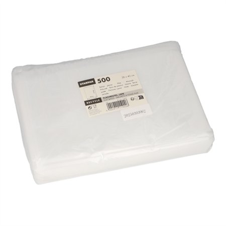 Poly-zak LDPE 40cm x 28cm Transparant