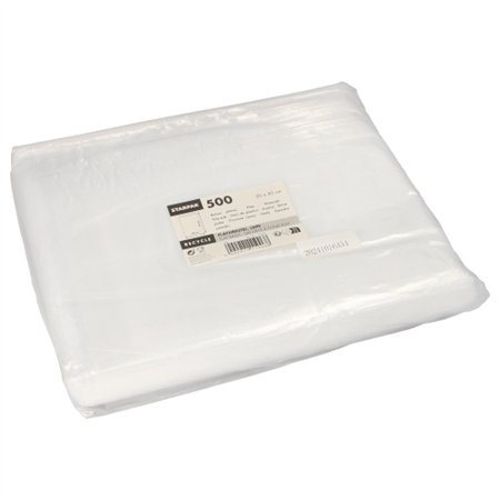 Poly-zak LDPE 50cm x 30cm Transparant - Horecavoordeel.com