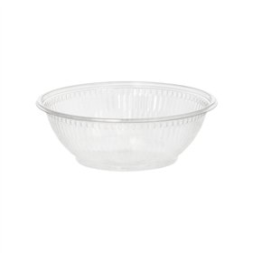 Saladeschalen R-PET (gerecycled PET) rond 500ml Ø 15,5cm x 5,5cm Glashelder