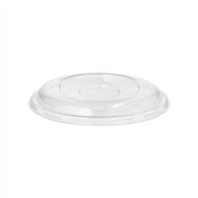 Deksels R-PET rond Ø 15,5cm x 2,5cm Transparant