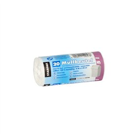 Pedaalemmerzakken LDPE 5 l 44cm x 36cm Wit - Horecavoordeel.com