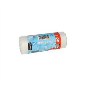 Huisvuilzakken met handgreep HDPE 20 l 48cm x 47cm Transparant