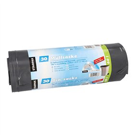 Industrie afvalzakken LDPE 60 l 100cm x 57cm Zwart extra sterk en scheurvast - Horecavoordeel.com