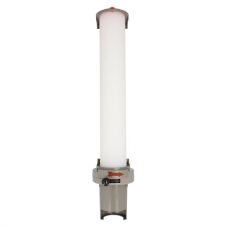 Cup dispenser PS 67cm x 13cm x 15,5cm Grijs voor 100 bekers Ø 7,03