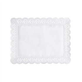 Taartranden rechthoekig 34cm x 26cm Wit - Horecavoordeel.com