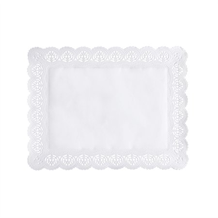 Taartranden rechthoekig 34cm x 26cm Wit