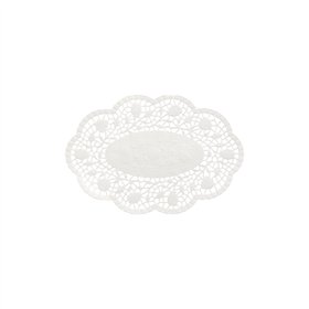 Taartranden ovaal 18cm x 13cm Wit - Horecavoordeel.com