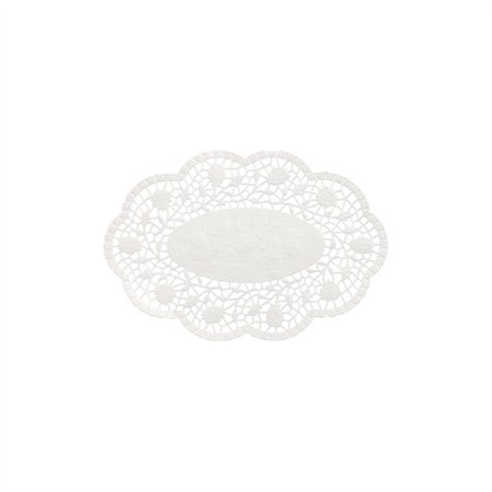 Taartranden ovaal 18cm x 13cm Wit