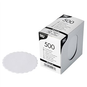 Druppelvangers rond Ø 8,5cm Wit